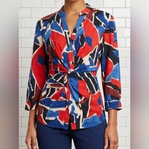 ZoZo mock wrap blouse top business casual